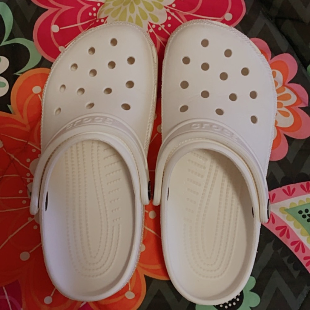 White Crocs